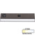 Task Lighting DV Series 10-1/2'' Length 200 Lumen Direct Voltage Lighted Power Strip, Bronze Finish, Black Receptacles, 2700K Warm White, Front Product View