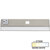 Task Lighting DV Series 10-1/2'' Length 200 Lumen Direct Voltage Lighted Power Strip, Satin Nickel Finish, Grey Receptacles, 2700K Warm White, Front Product View