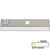 Task Lighting DV Series 10-1/2'' Length 200 Lumen Direct Voltage Lighted Power Strip, Satin Nickel Finish, Grey Receptacles, 3000K Soft White, Front Product View