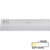 Task Lighting DV Series 10-1/2'' Length 200 Lumen Direct Voltage Lighted Power Strip, White Finish, White Receptacles, 3000K Soft White, Front Product View