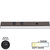 Task Lighting DV Series 18-1/2'' Length 600 Lumen Direct Voltage Lighted Power Strip, Black Finish, Black Receptacles, 3000K Soft White, Front Product View