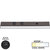 Task Lighting DV Series 18-1/2'' Length 600 Lumen Direct Voltage Lighted Power Strip, Black Finish, Black Receptacles, 4000K Cool White, Front Product View