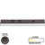 Task Lighting DV Series 18-1/2'' Length 600 Lumen Direct Voltage Lighted Power Strip, Bronze Finish, Black Receptacles, 2700K Warm White, Front Product View