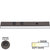 Task Lighting DV Series 18-1/2'' Length 600 Lumen Direct Voltage Lighted Power Strip, Bronze Finish, Black Receptacles, 3000K Soft White, Front Product View