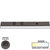 Task Lighting DV Series 18-1/2'' Length 600 Lumen Direct Voltage Lighted Power Strip, Bronze Finish, Black Receptacles, 5000K Daylight White, Front Product View