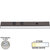 Task Lighting DV Series 18-1/2'' Length 600 Lumen Direct Voltage Lighted Power Strip, Satin Nickel Finish, Grey Receptacles, 2700K Warm White, Front Product View