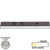 Task Lighting DV Series 18-1/2'' Length 600 Lumen Direct Voltage Lighted Power Strip, Satin Nickel Finish, Grey Receptacles, 3000K Soft White, Front Product View