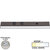 Task Lighting DV Series 18-1/2'' Length 600 Lumen Direct Voltage Lighted Power Strip, Satin Nickel Finish, Grey Receptacles, 4000K Cool White, Front Product View