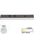 Task Lighting DV Series 18-1/2'' Length 600 Lumen Direct Voltage Lighted Power Strip, White Finish, White Receptacles, 3000K Soft White, Front Product View