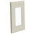 Decora Style Wall Plate, Almond Angle View