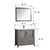 36 Inch Single Sink Bathroom Vanity Set