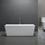 59" Small Rectangluar Acrylic Freestanding Bathtub, Modern Soaking Tub with UPC Certified Polished Chrome Slotted Overflow, Pop-up Drain and Adjustable Leveling Legs