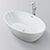 68" Oval Acrylic Freestanding Bathtub, Modern Soaking Tub with UPC Certified Polished Chrome Slotted Overflow, Pop-up Drain and Adjustable Leveling Legs