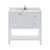 Virtu USA Winterfell 36" Single Bathroom Vanity in White with Cultured Marble Top and Round Sink, 36" W x 22" D x 36-11/16" H