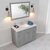 Virtu USA Elise 48" Single Bath Vanity in Espresso with Calacatta Quartz Quartz Top, Square Sink and Brushed Nickel Faucet with Matching Mirror, 48" W x 22" D x 36-11/16" H