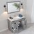 Virtu USA Elise 48" Single Bath Vanity in Espresso with Calacatta Quartz Quartz Top, Square Sink and Polished Chrome Faucet with Matching Mirror, 48" W x 22" D x 36-11/16" H