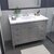Virtu USA Tiffany 48" Single Bath Vanity in Espresso with Cultured Marble Quartz Top, Square Sink and Brushed Nickel Faucet with Matching Mirror, 48" W x 22" D x 36-11/16" H