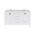 60" Double Bath Vanity in White, Cultured Marble Quartz Top and (2x) Square Sinks