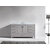 Virtu USA Caroline 60" Single Bath Vanity in Cashmere Gray with Italian Carrara White Marble Top and Square Sink, 60" W x 22" D x 35" H