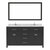 Espresso, Cultured Marble Quartz Top with Round Sinks