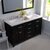 Espresso, Cultured Marble Quartz Top with Square Sinks