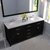 Espresso, Cultured Marble Quartz Top with Round Sinks