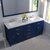 French Blue, Cultured Marble Quartz Top with Square Sinks