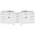 Virtu USA Caroline Parkway 78" Double Bathroom Vanity Set with 2 Main Cabinets & Middle Cabinet in White, Italian Carrara White Marble Top with Round Sinks