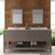 Virtu USA Caroline Estate 72" Double Bathroom Vanity Set in Grey, Calacatta Quartz Top with Square Sinks, Brushed Nickel Faucets, Double Mirrors Included