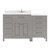 Cashmere Gray, Cultured Marble Quartz Top and Square Sink