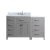 57" Vanity Cashmere Grey w/ Top, Square Sink Product View