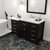 Espresso, Cultured Marble Quartz Top, Round Sink and Polished Chrome Faucet, Matching Mirror