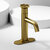 Vigo Ruxton Collection Matte Brushed Gold Pinnacle 1-Handle Faucet w/ Deck Plate