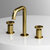 Vigo Cass Collection Matte Brushed Gold 2-Handle Widespread Faucet