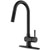 Matte Black Faucet with Deck Plate - Product View