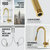 Vigo Kitchen Faucet with Touchless Sensor in Matte Brushed Gold, Design in NY
