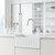 Vigo Kitchen Faucet with Touchless Sensor in Stainless Steel, Installed Angle View
