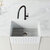 Vigo Touchless Pull-Down Kitchen Faucet with Smart Sensor in Matte Black, Overhead View
