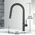 Vigo Touchless Pull-Down Kitchen Faucet with Smart Sensor in Matte Black, Dimensions