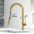 Vigo Touchless Pull-Down Kitchen Faucet with Smart Sensor in Matte Brushed Gold, 360 Degree Swivel