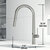 Vigo Touchless Pull-Down Kitchen Faucet with Smart Sensor in Stainless Steel, Dimensions