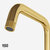 Vigo Single Handle Kitchen Bar Faucet in Matte Brushed Gold, Spout Close Up View