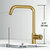 Vigo Single Handle Kitchen Bar Faucet in Matte Brushed Gold, Dimensions