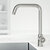 Vigo Single Handle Kitchen Bar Faucet in Stainless Steel, Installed View