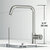 Vigo Single Handle Kitchen Bar Faucet in Stainless Steel, Dimensions
