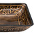 Vigo VIG-VG07045, Rectangular Golden Greek Glass Vessel Bathroom Sink, 22-1/4" W x 14-1/2" D x 4-1/2" H