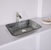 Vigo Rectangular Glass Vessel Bathroom Sink in Titanium, 18-1/8" W x 13" D x 4-1/8" H