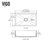 Vigo MatteStone™ Collection 30'' White Livingston Matte Black Faucet Dimensions