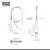 Vigo MatteStone™ Collection 36'' All-In-One White Laurelton Stainless Steel Faucet, Grid, Soap Dispenser Product View