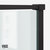 Vigo Framed Hinged Tempered Glass Shower Enclosure with Matte Black Frame, Close Up View